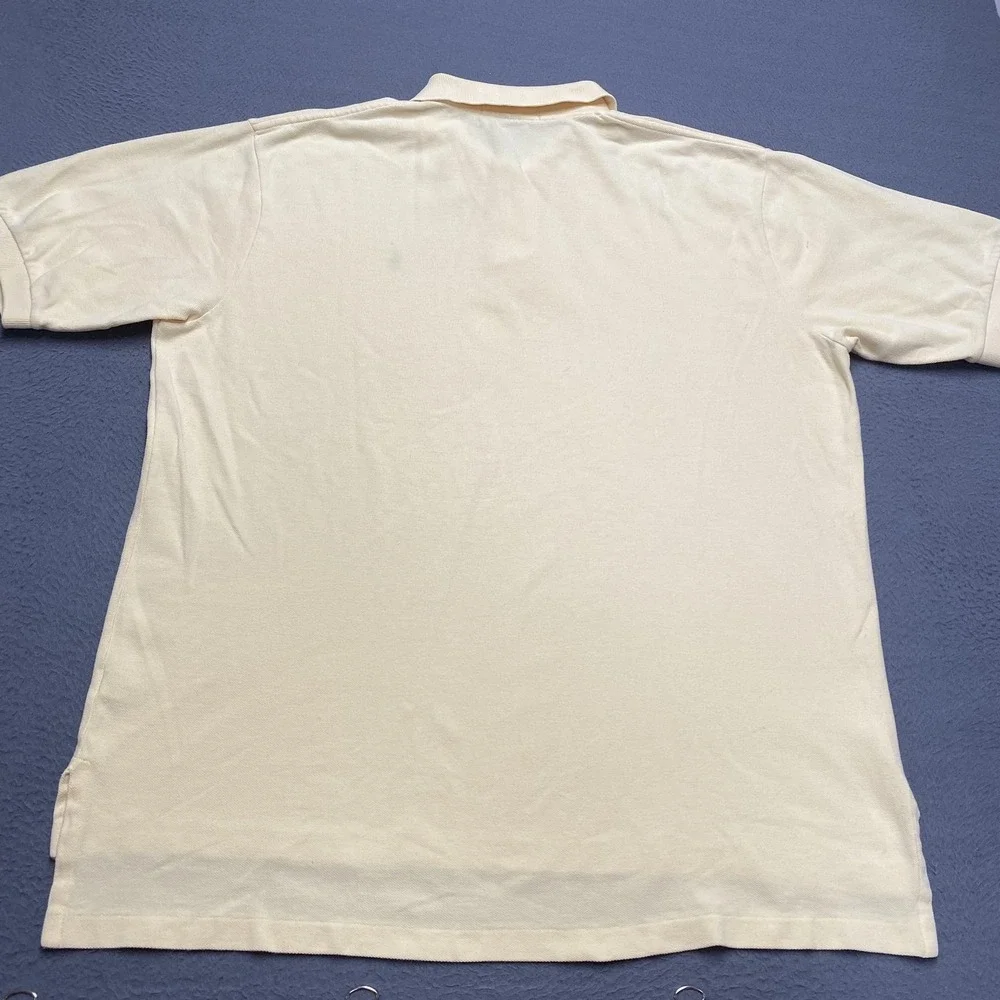 Polo Ralph Lauren Polo Shirt Mens XL Yellow 100% Cotton Classic Fit Pony Logo